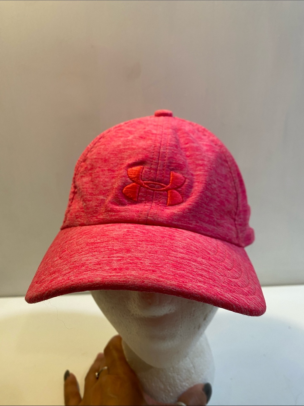 Under Armour Girls Hot Pink Heathered Baseball Hat Youth